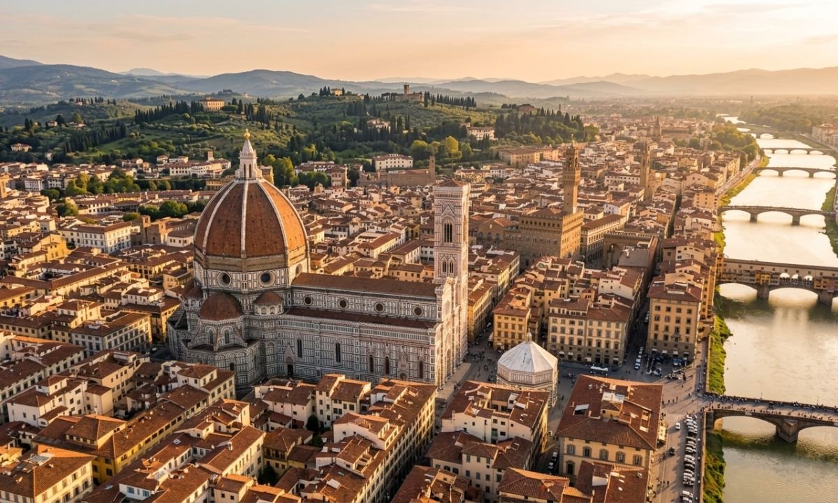 Florence drone view