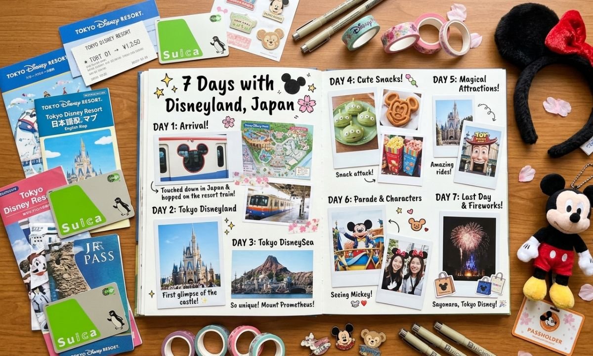 Japan itinerary 7 days with Disneyland