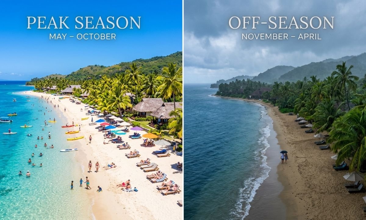 peak season in Fiji
